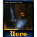 Infantryman in battle