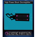High Power Block Disintegrator