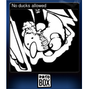 No ducks allowed
