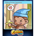 Chimp loves bananas
