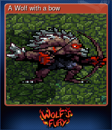 A Wolf with a bow