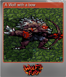A Wolf with a bow