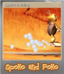 Spoko is riding