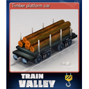 Timber platform car