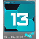 Subject 13 (Foil)