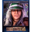 Don't talk to strangers