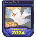 Snacking Seagull