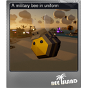 A military bee in uniform (Foil)