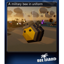 A military bee in uniform