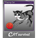 Playing Cat (Foil Trading Card)