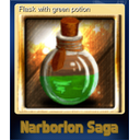 Flask with green potion