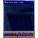 Trash can with bottles (Foil)