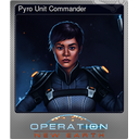 Pyro Unit Commander (Foil Trading Card)