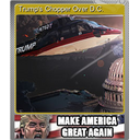 Trump's Chopper Over D.C. (Foil Trading Card)