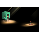 Robot in cave