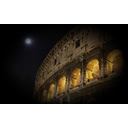 Pompeii Coliseum By Moonlight