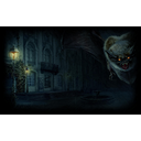 A bat near the cursed mansion
