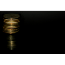 Stack of coins.