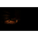 Inside the hut