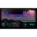 Mega City Retrowave Drive (Profile Background)