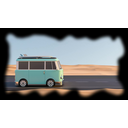 Car animated back
