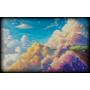 Iridescent cloud