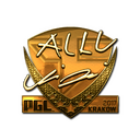 Sticker | allu (Gold) | Krakow 2017