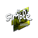 Sticker | s1mple (Foil) | Boston 2018