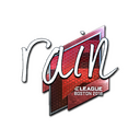 Sticker | rain (Foil) | Boston 2018