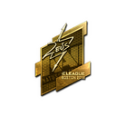 Sticker | Zeus (Gold) | Boston 2018