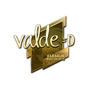 Sticker | v4lde (Gold) | Boston 2018