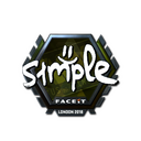 Sticker | s1mple (Foil) | London 2018