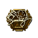Sticker | somebody (Gold) | London 2018