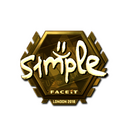 Sticker | s1mple (Gold) | London 2018