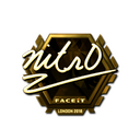 Sticker | nitr0 (Gold) | London 2018