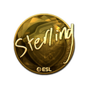 Sticker | sterling (Gold) | Katowice 2019