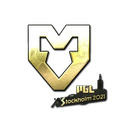 Sticker | MOUZ (Gold) | Stockholm 2021