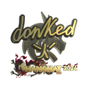 Sticker | donk (Gold) | Shanghai 2024