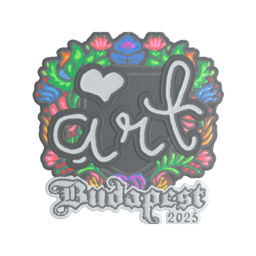 Sticker | arT (Embroidered) | Budapest 2025