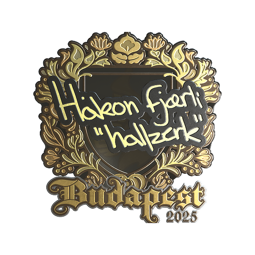 Sticker | hallzerk (Gold) | Budapest 2025