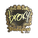 Sticker | broky (Gold) | Budapest 2025