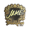 Sticker | Jame (Gold) | Budapest 2025