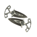 ★ Shadow Daggers | Black Laminate (Battle-Scarred)