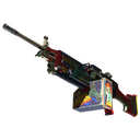 StatTrak™ M249 | Nebula Crusader (Well-Worn)