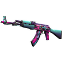 StatTrak™ AK-47 | Neon Rider (Well-Worn)