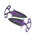 ★ StatTrak™ Shadow Daggers | Ultraviolet (Battle-Scarred)