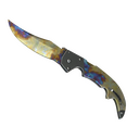 ★ StatTrak™ Falchion Knife | Case Hardened (Well-Worn)