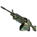 StatTrak™ M249 | Emerald Poison Dart (Well-Worn)