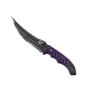 ★ StatTrak™ Flip Knife | Ultraviolet (Battle-Scarred)