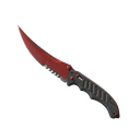 ★ StatTrak™ Flip Knife | Crimson Web (Well-Worn)